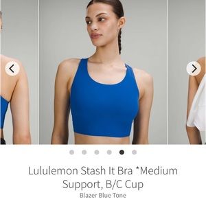 Lululemon Stash It Bra [Blazer Blue Tone] SZ 6